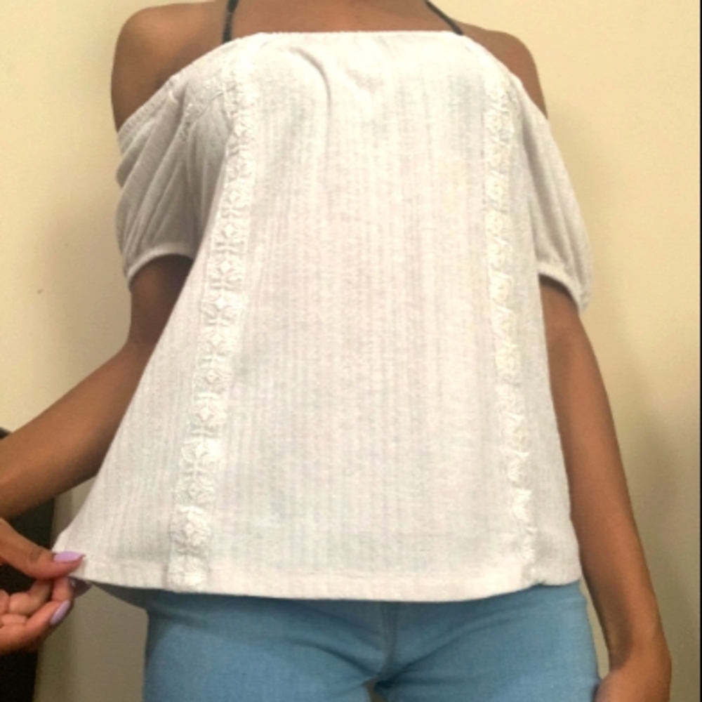 White off the shoulder blouse